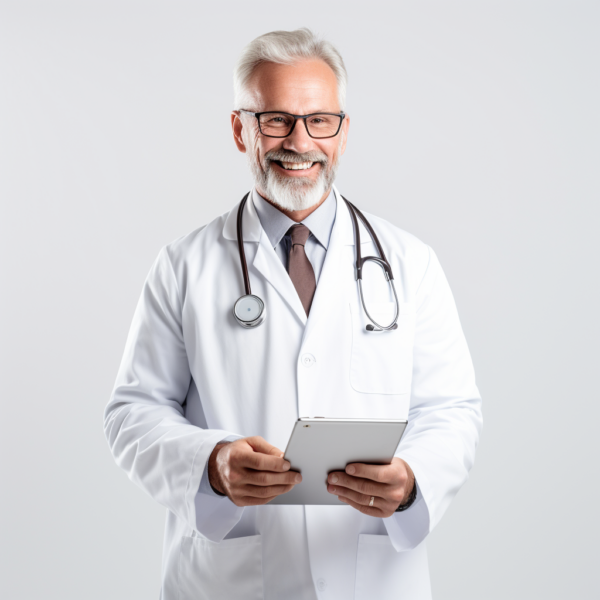 Itinai.com handsome russian doctor using telemedecine mobile ap 0fff0db1 3460 4ce3 a89d 5ae8e3951ecb