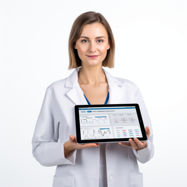 Itinai.com beautiful russian doctor using telemedecine mobile a 237311b7 9647 45c7 aeea bc51d2bdff59