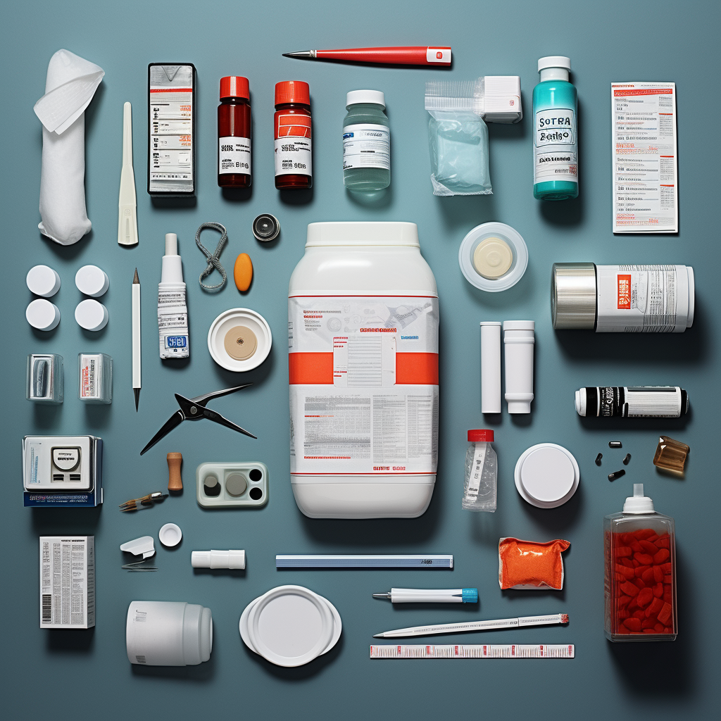 Itinai.com knolling of a russian female pharmacist. photorealis bb5cf10c dc54 4bca 85a8 45182127b625