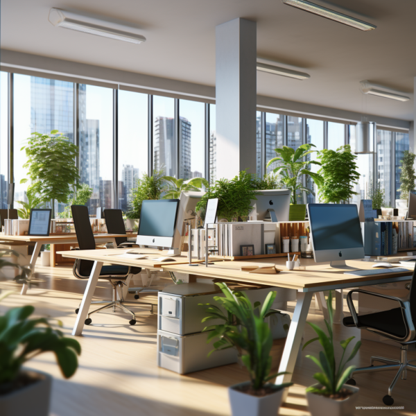 Itinai.com it company office background blured chaos 50 v 774f6708 277e 48b0 88cb 567652104bfb 3