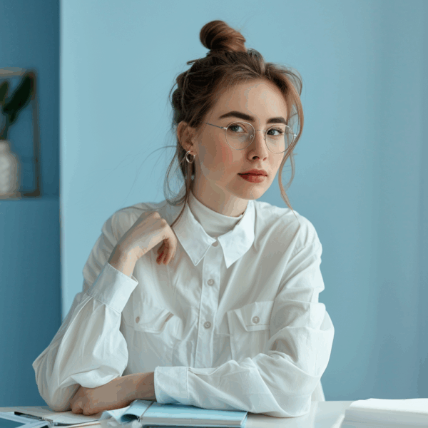 Itinai.com russian woman in white and light blue clothes is s cf823bb9 5457 42a4 886f 05e7a987c154 0